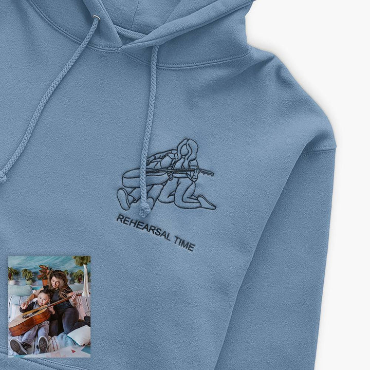 Mom's Threaded -Sweat à capuche personnalisé avec dessin au trait