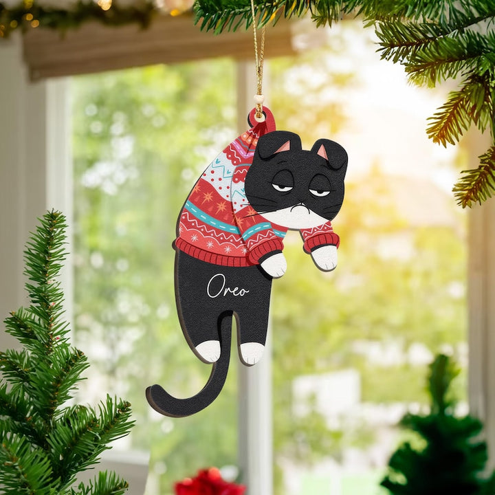 Ornements de chat de Noël personnalisés